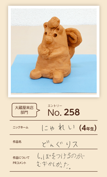 大蔵屋特別賞作品「どんぐリス」