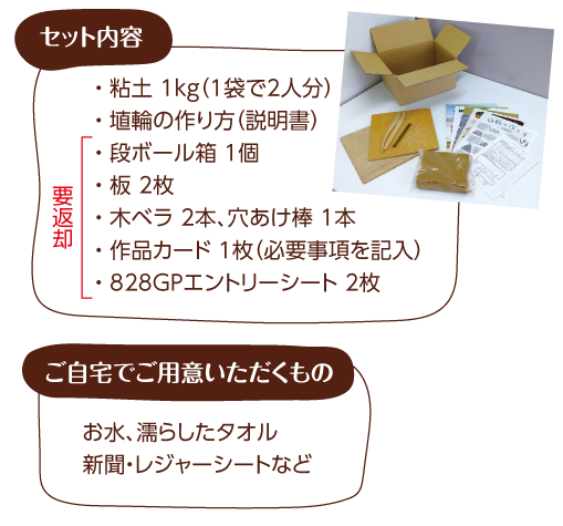 セット内容　ご自宅でご用意いただくもの