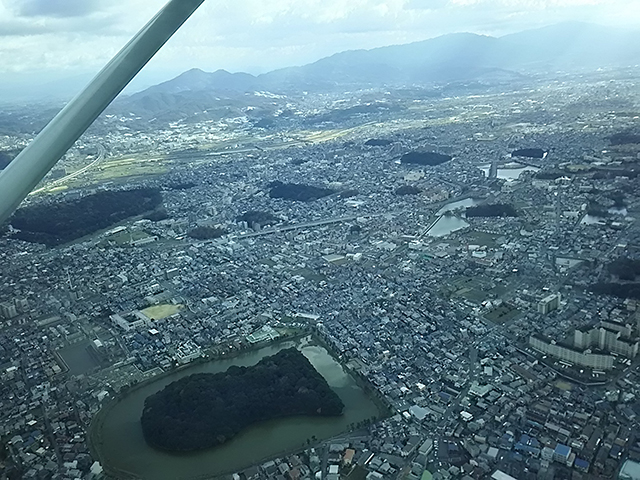 写真：セスナからの眺め