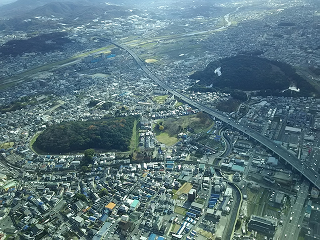 写真：セスナからの眺め