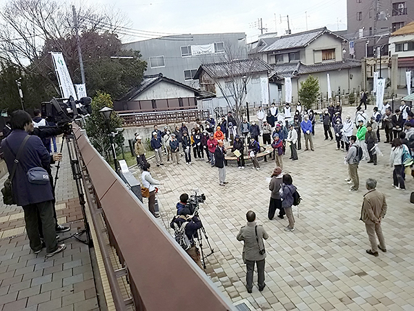 写真：集合場所の様子