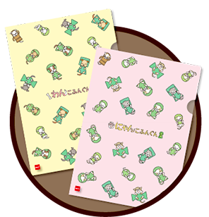 わんこふんぐん　にゃんこふんぐん　クリアファイル